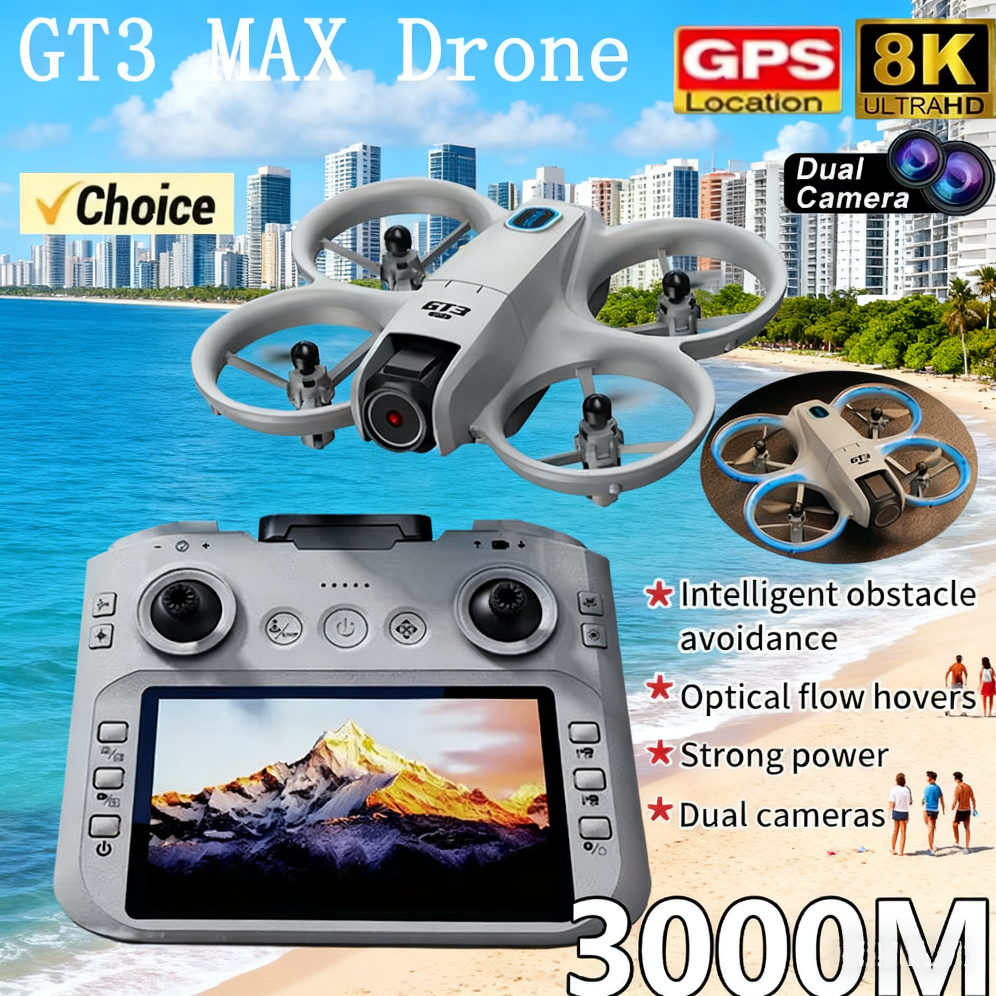Drone Gimbal - NEW GT3 Drone with HD Dual