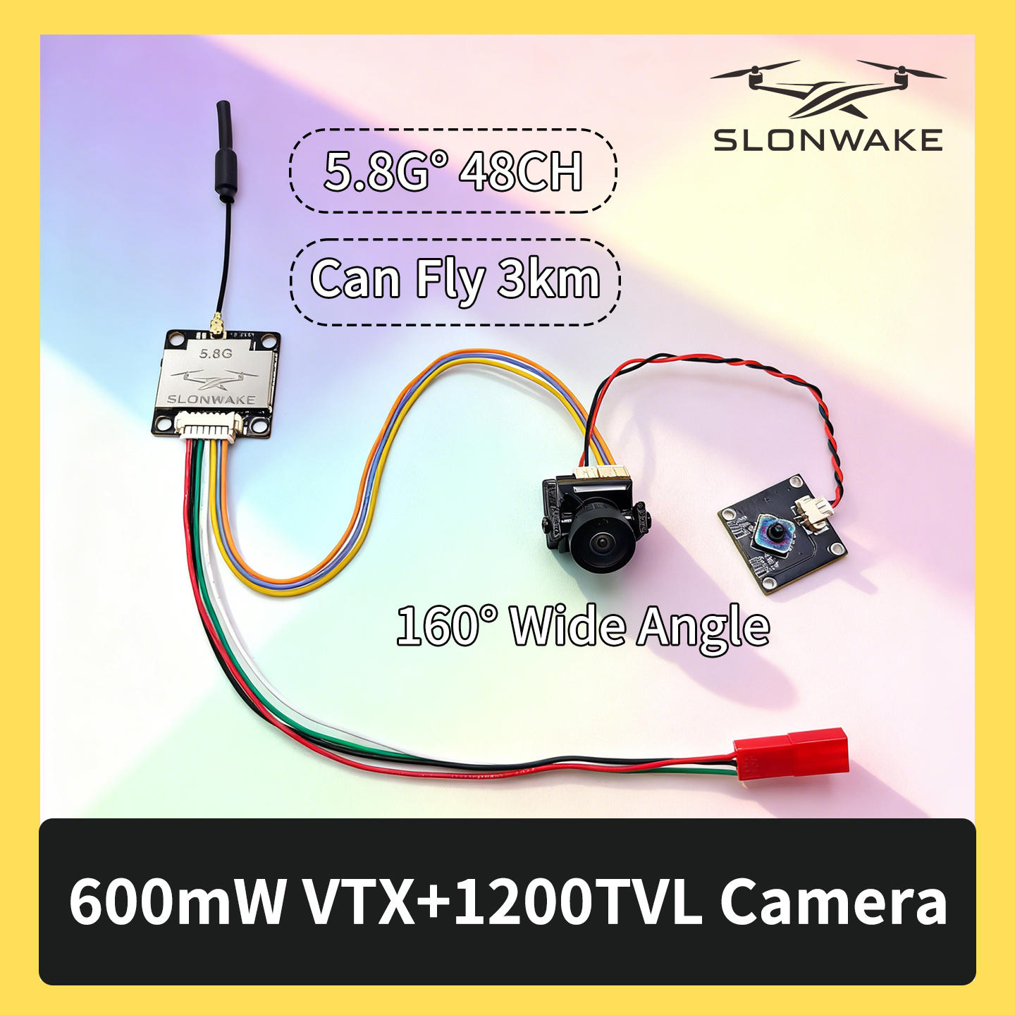 SLONWAKE 5.8G 600mW 7-24V FPV  - Drone Transmitter incelemesi ve fiyatı