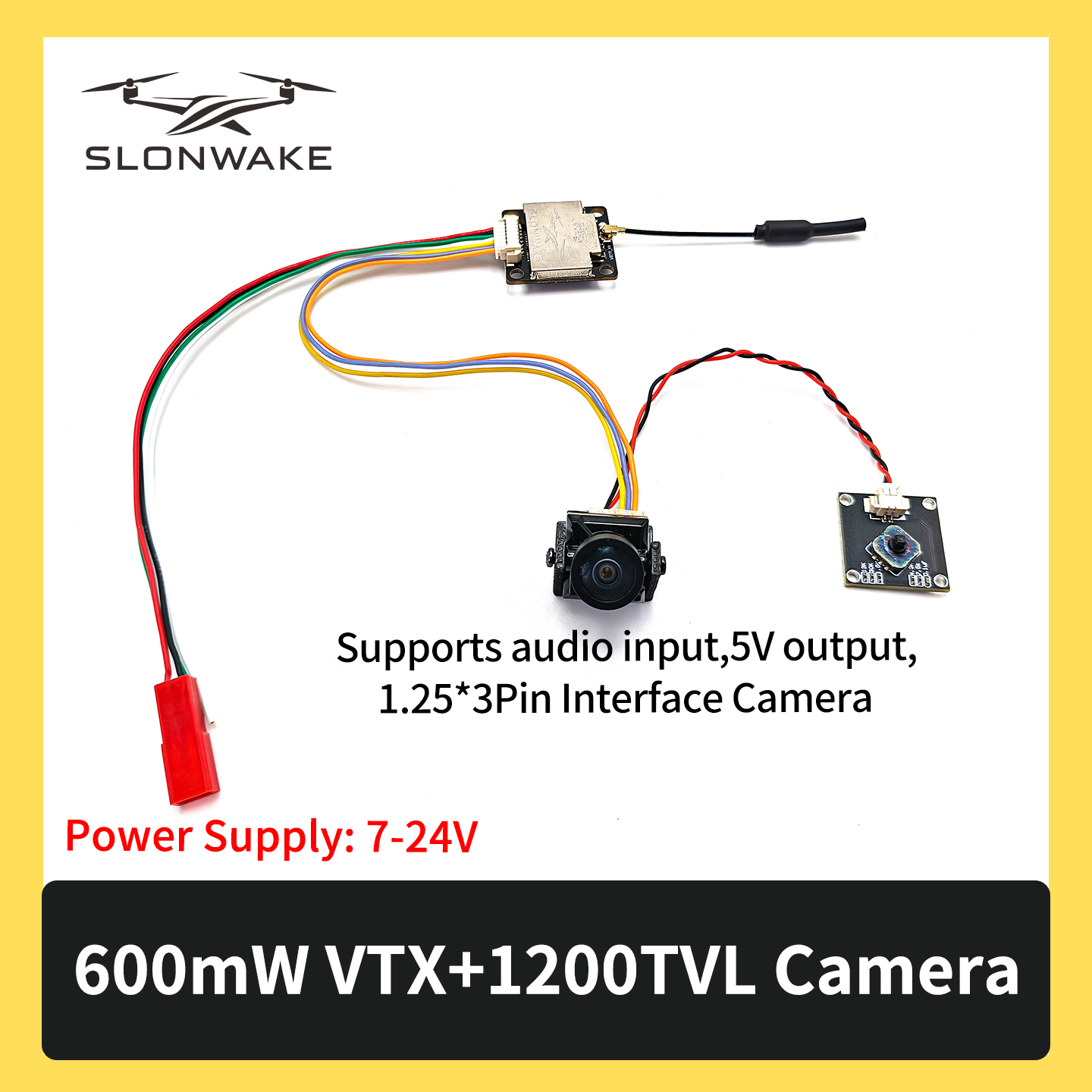 SLONWAKE 5.8G 600mW 7-24V FPV  - Drone Transmitter incelemesi ve fiyatı