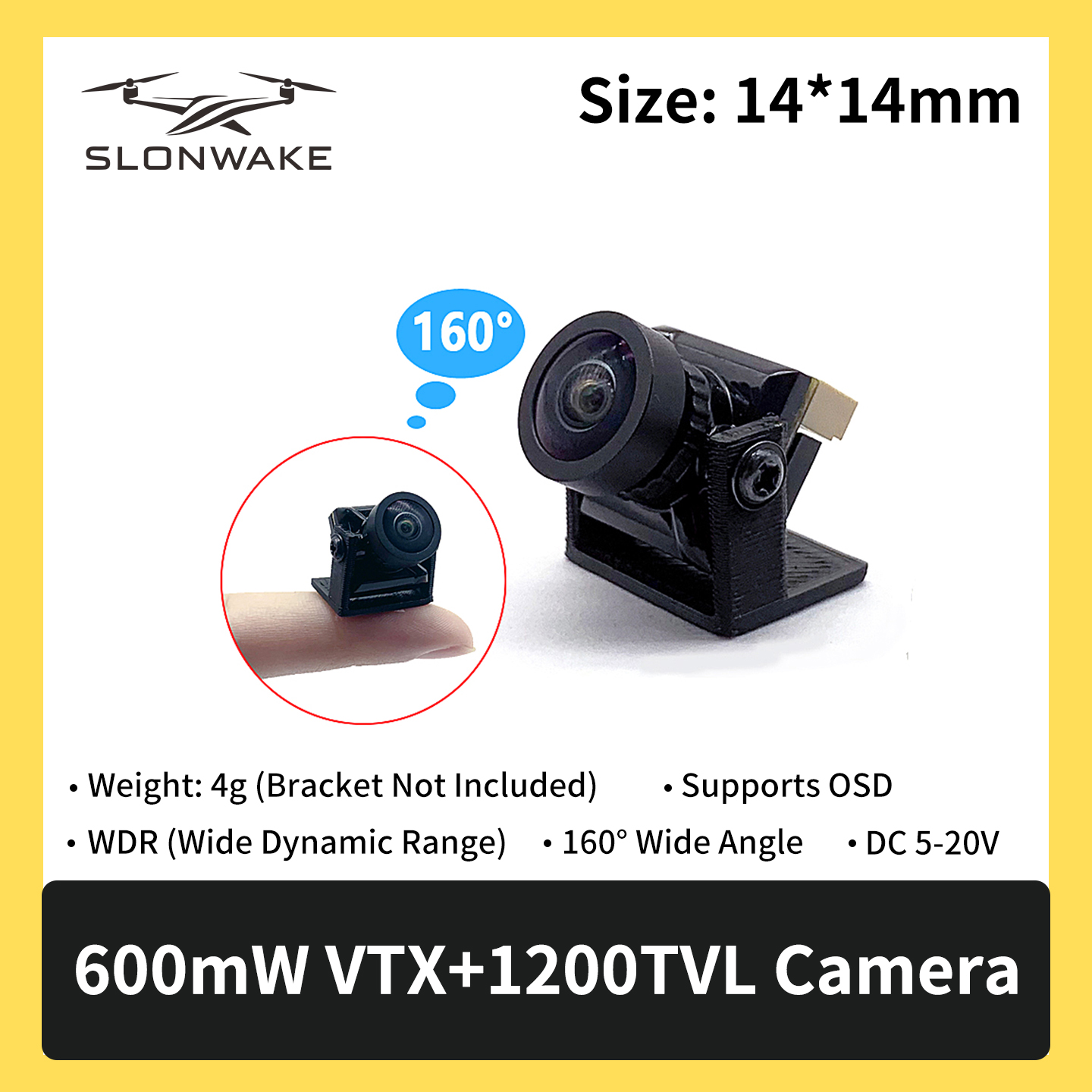 SLONWAKE 5.8G 600mW 7-24V FPV  - Drone Transmitter incelemesi ve fiyatı