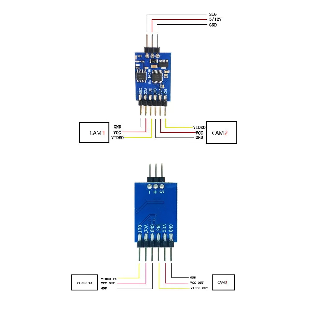 5.8G 3 Channel Video Switcher  - Drone Receiver incelemesi ve fiyatı