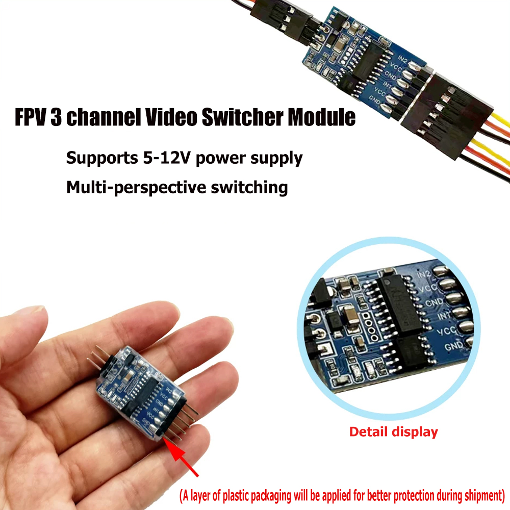5.8G 3 Channel Video Switcher  - Drone Receiver incelemesi ve fiyatı