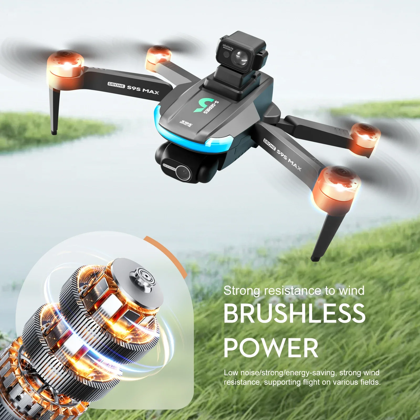NEW S9S MAX MINI Drone 4K 2-Ax - Drone Gimbal incelemesi ve fiyatı