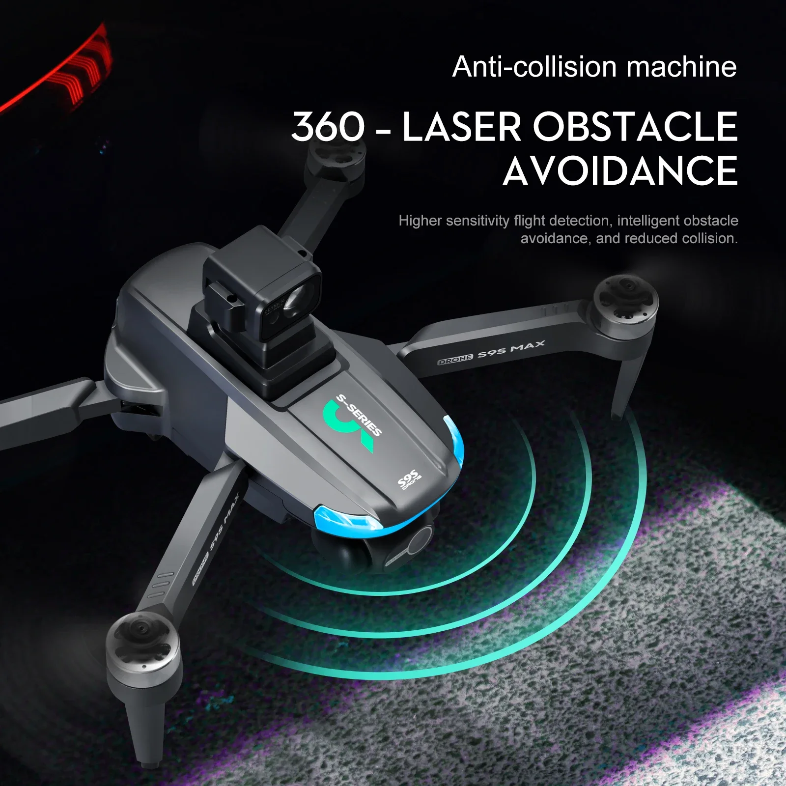 NEW S9S MAX MINI Drone 4K 2-Ax - Drone Gimbal incelemesi ve fiyatı