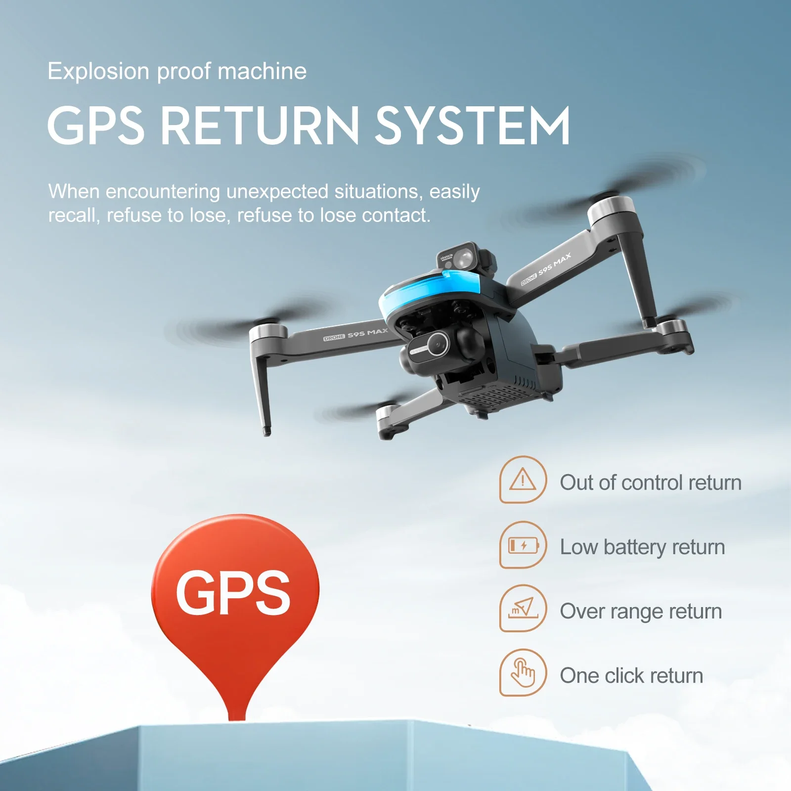 NEW S9S MAX MINI Drone 4K 2-Ax - Drone Gimbal incelemesi ve fiyatı