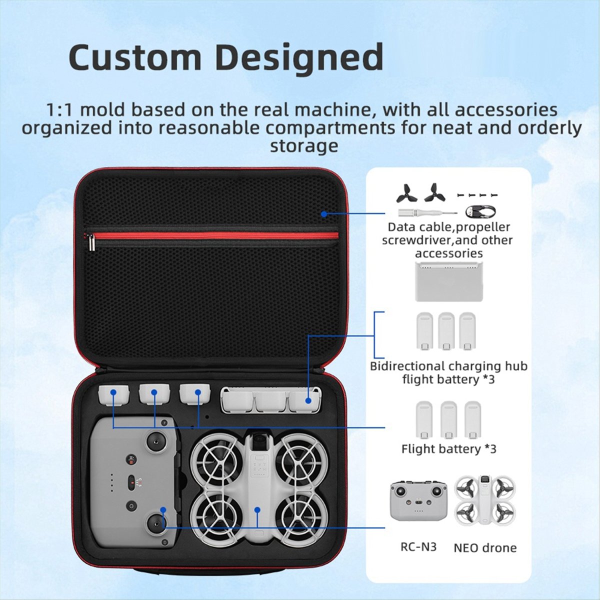 A43M Carrying Storage Bag for  - Drone Battery Strap incelemesi ve fiyatı