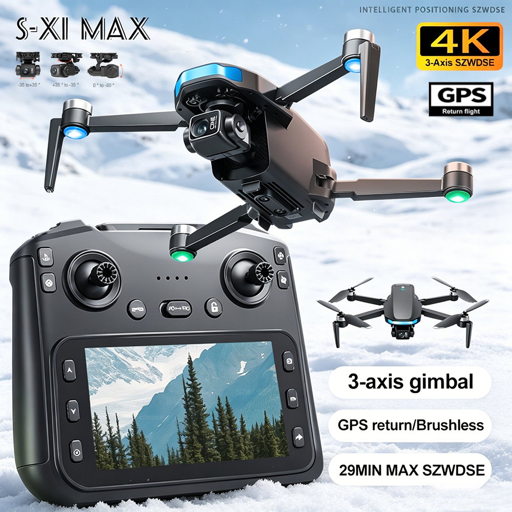 New S-X1 MAX Drone GPS 8K Prof - Drone Gimbal incelemesi ve fiyatı