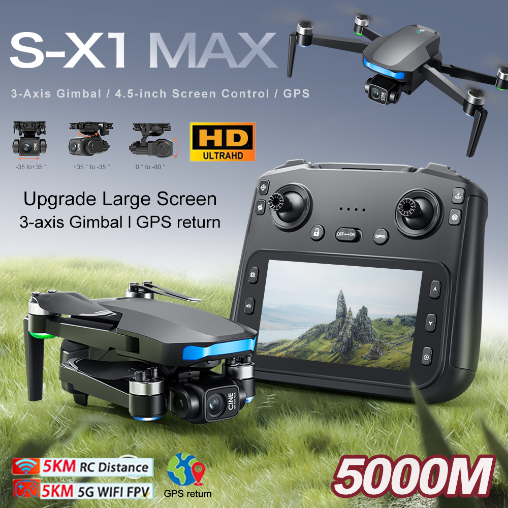 New S-X1 MAX Drone GPS 8K Prof - Drone Gimbal incelemesi ve fiyatı