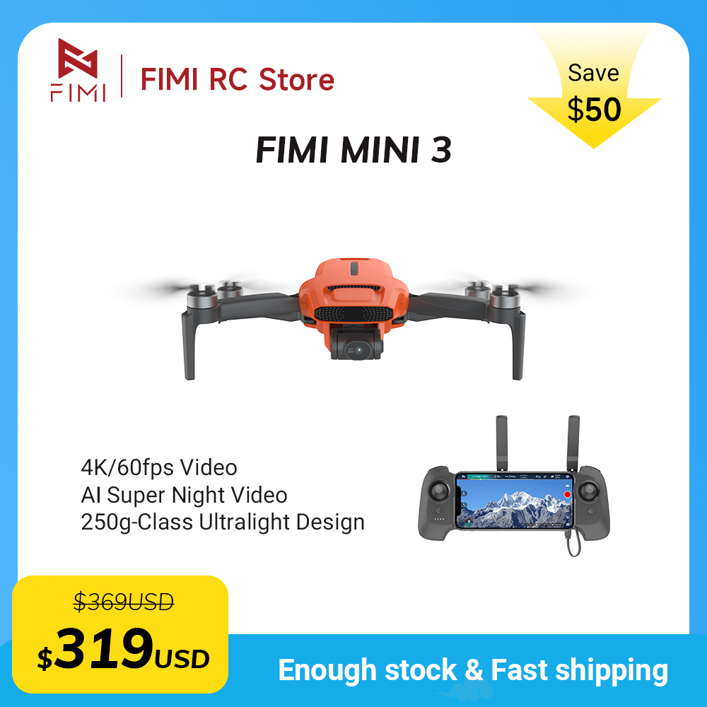 FIMI MINI 3 Camere drone 4K 60 - Drone Gimbal incelemesi ve fiyatı